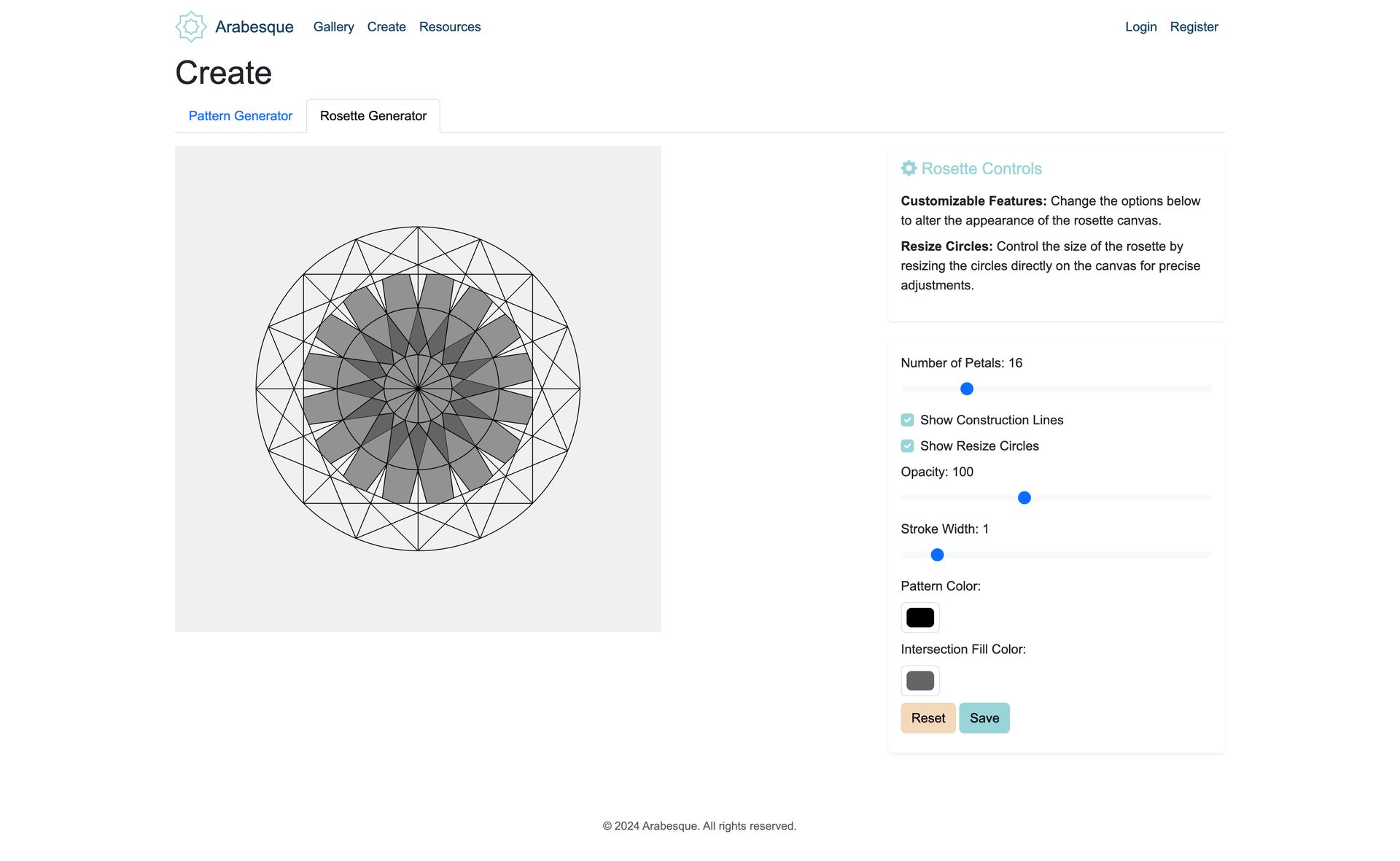 Rosette Generator 1